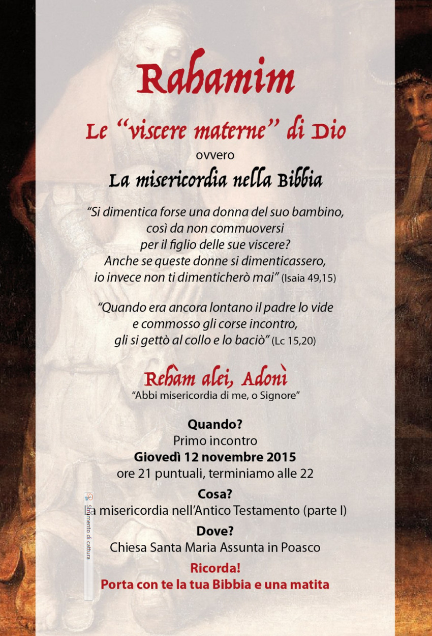 Catechesi cittadina Rahamim Poasco