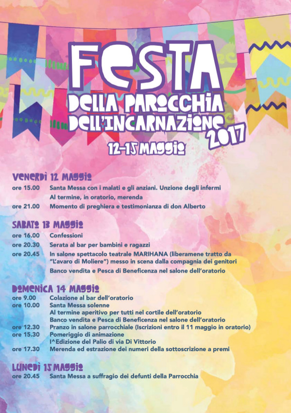 Festa Incarnazione 2017